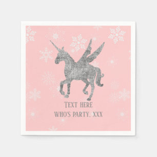 Serviette En Papier licorne magique, licorne argent, tendance