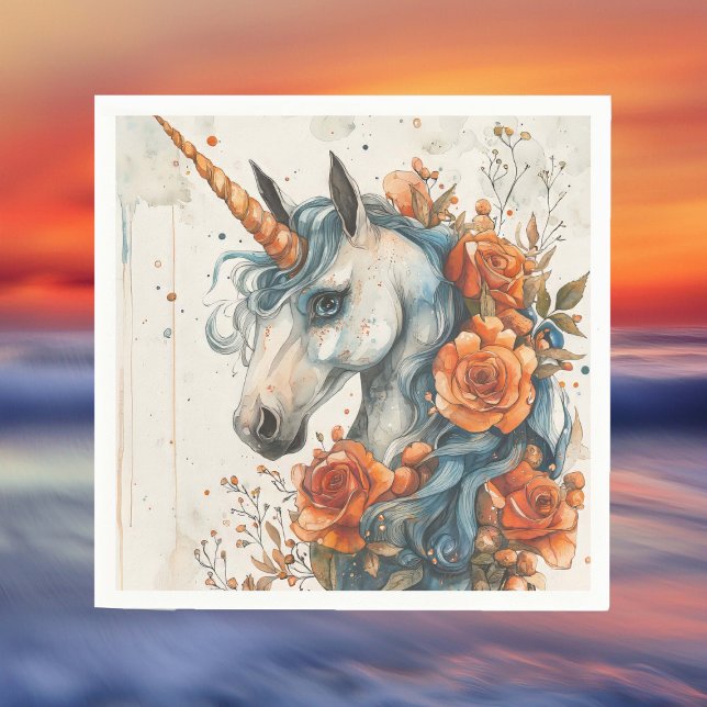 Serviette En Papier licorne mythique (Créateur téléchargé)