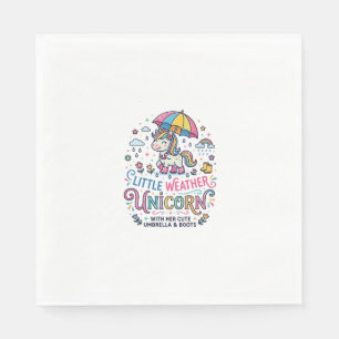 Serviette En Papier Licorne Petit Temps Licorne Tendance Chemise Graph