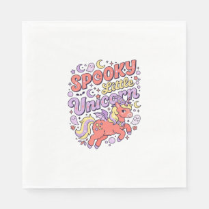 Serviette En Papier Licorne Petite Licorne Effrayante Fantaisiste Fond