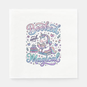 Serviette En Papier Licorne Réservée et Idée de Cadeau Magique Typogra