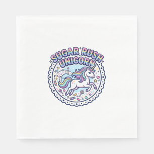 Serviette En Papier Licorne Sugar Rush Licorne Drôle Cadeau Mignon Des