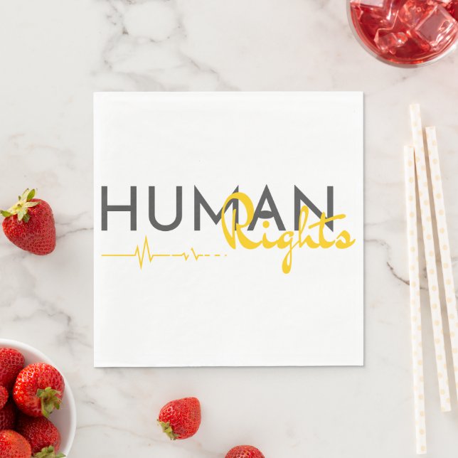 Serviette En Papier Lifeline to Human Rights (En situation)