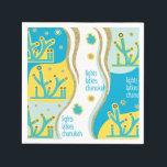 Serviette En Papier Lights Latkes Chanukah<br><div class="desc">Lumières, Latkes, design Chanukah, papier, serviettes modernes. Joyeux Chanoukah/Hanoukka ! Merci de vous être arrêté et de faire du shopping par ! Très apprécié ! Joyeux Chanoukah/Hanoukka ! Style : Cocktail standard Une bonne célébration est autant sur la présentation que sur la nourriture. Servez la fête avec des serviettes personnalisées...</div>