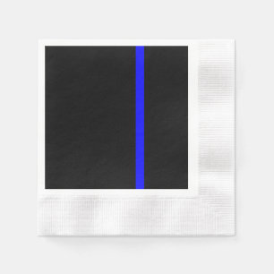 Serviette En Papier Ligne bleue claire symbolique verticale
