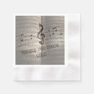 Serviette En Papier Ligne & Note