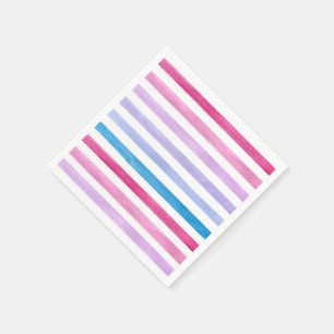 Serviette En Papier Lignes colorées