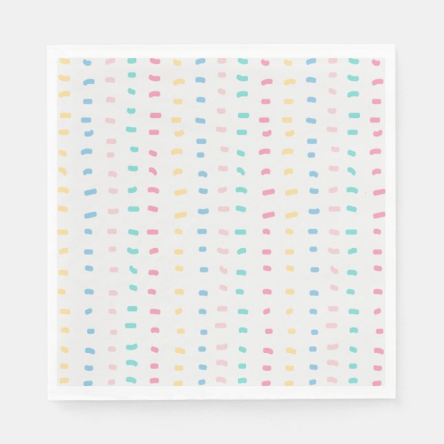 Serviette En Papier Lignes motifs (Devant)