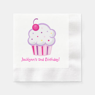 Serviette En Papier Lil Cupcake Girl Anniversaire serviettes
