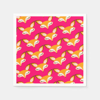 Serviette En Papier Lil Foxie - Cute Girly Foxie Papier serviettes