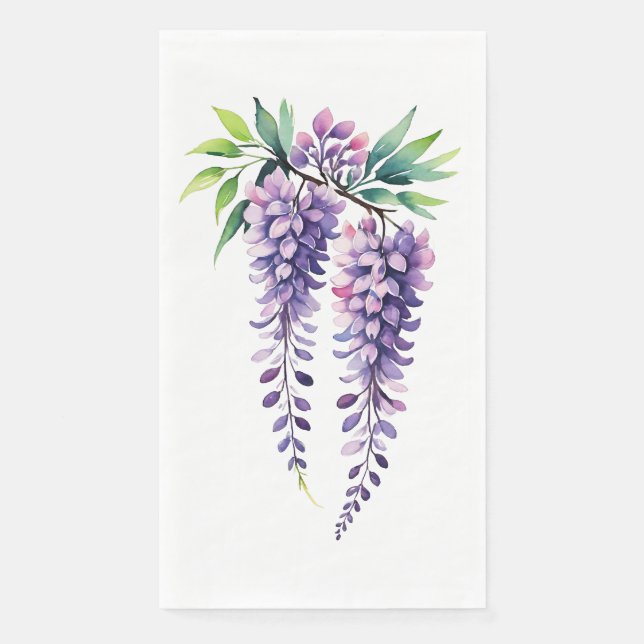 Serviette En Papier Lilac Fleurs Lilac Bush Art Lilacs Illustration (Devant)