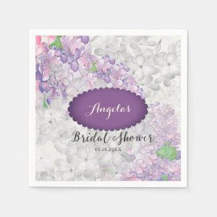 Serviette En Papier Lilac Loveliness Scallopet Violet