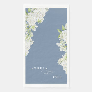 Serviette En Papier Lilas blancs élégants serviettes invité personnali