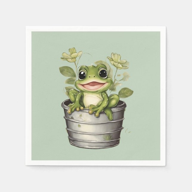 Serviette En Papier Lily Pads de la vie (Devant)