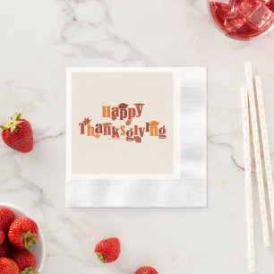 Serviette En Papier L'image de Thanksgiving festive et lumineuse de Sl