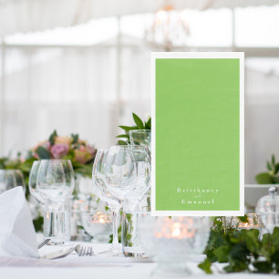 Serviette En Papier Lime Green Mariage