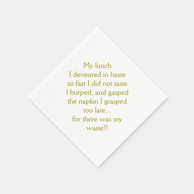 Serviette En Papier Limerick (Coin)