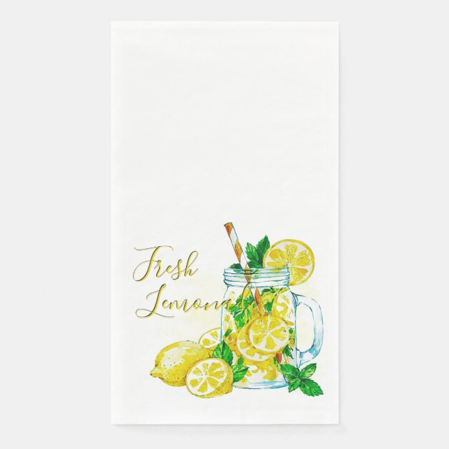 Serviette En Papier Limonade  (Devant)