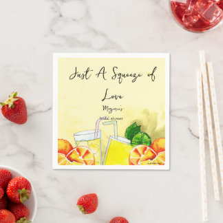 Serviette En Papier Limonade Coup de Foudre Lemon Citron Fête de Maria