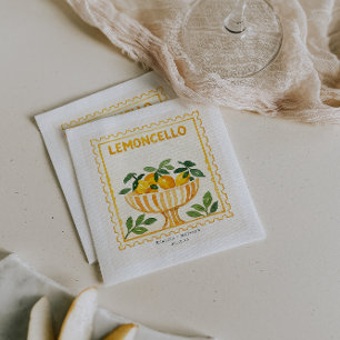 Serviette En Papier Limoncello Stamp   Bar de mariage italien