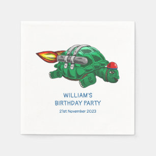 Serviette En Papier L'incroyable Tortue Fusée