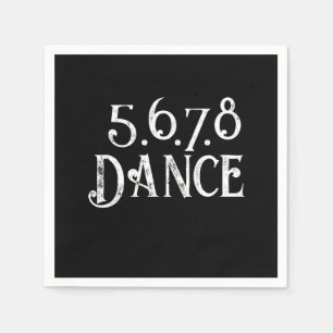 Serviette En Papier Line Dance Country Music Cowboy Cowgirl Gift