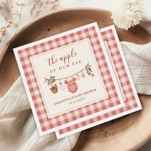 Serviette En Papier Linge de bébé pour bébé automne pomme Baby Shower