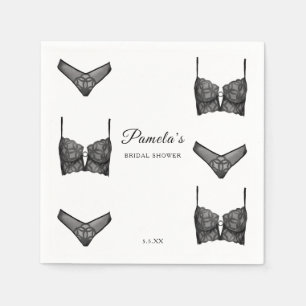 Serviette En Papier Lingerie Fête des mariées Bachelorette Motif