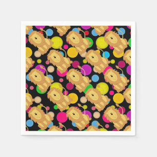 Serviette En Papier Lion