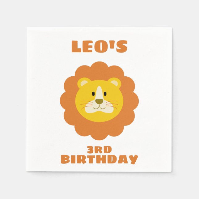 Serviette En Papier Lion (Devant)