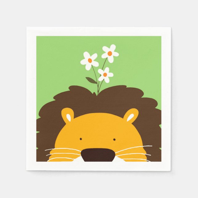 Serviette En Papier Lion (Devant)
