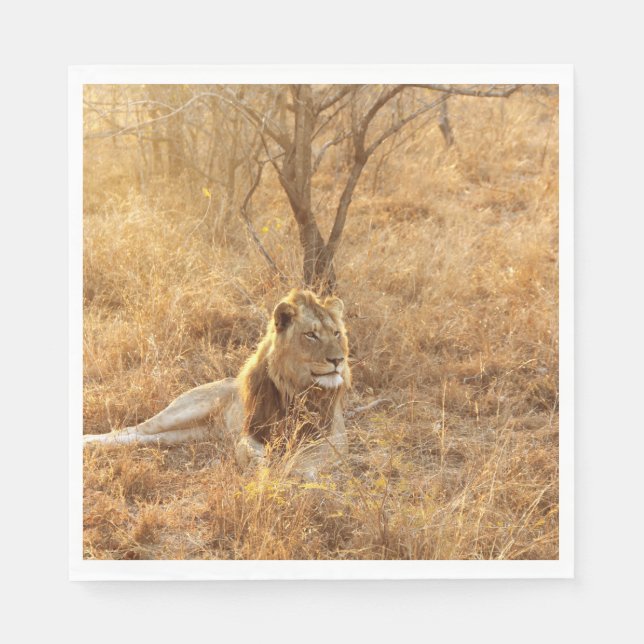 Serviette En Papier Lion (Devant)