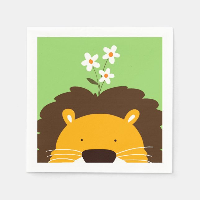 Serviette En Papier Lion (Devant)