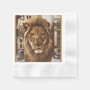 Serviette En Papier lion en ville