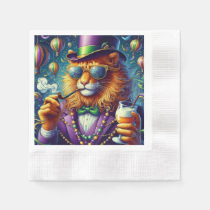 Serviette En Papier Lion/Louisiana Mardi Gras
