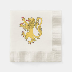 Serviette En Papier Lion Rampant