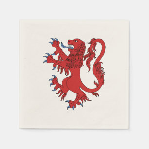 Serviette En Papier Lion Rampant Gules