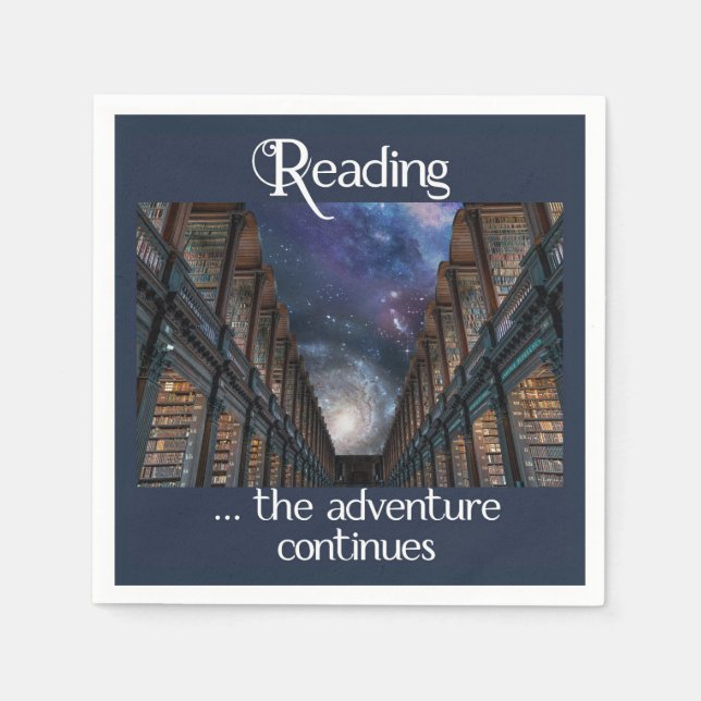 Serviette En Papier Lire ... l'aventure continue napkin (Devant)