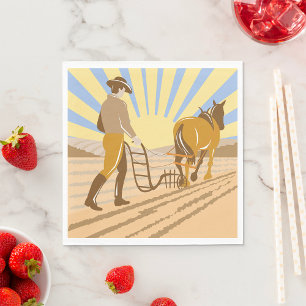 Serviette En Papier Lissage d'un champ