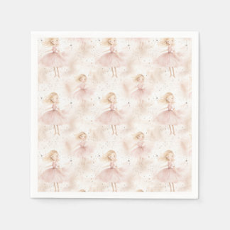 Serviette En Papier Little Ballerina #10 - Blonde Girl