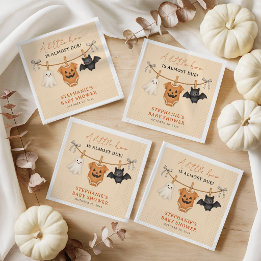 Serviette En Papier Little Boo Baby Shower Personnalisé Halloween