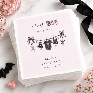 Serviette En Papier Little Boo Fille à la corde à linge Baby Shower