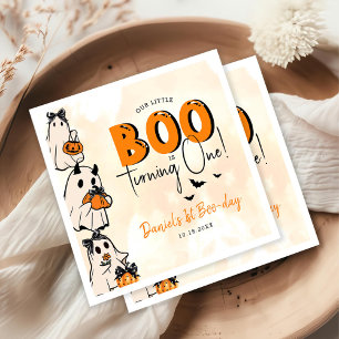 Serviette En Papier Little Boo Halloween 1er anniversaire