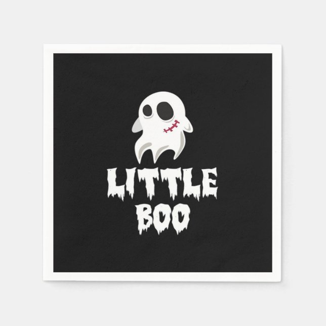 Serviette En Papier Little Boo In Halloween Cool Graphic (Devant)
