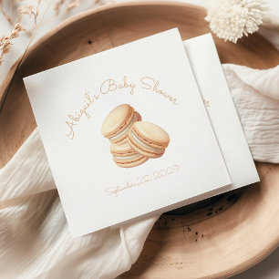 Serviette En Papier Little Cookie Macaron Baby shower neutre
