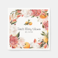 Little Cutie | Baby shower botanique d'agrumes ora