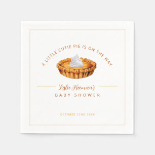 Serviette En Papier Little Cutie Pie Thanksgiving Baby shower