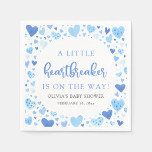 Serviette En Papier Little Heartbreaker Blue Valentine Baby shower