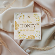 Little Honey Baby Shower Paper Napkins
