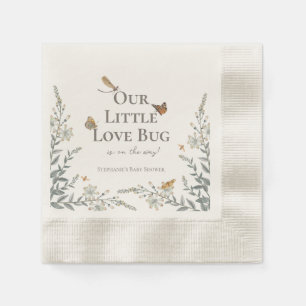 Serviette En Papier Little Love Bug Baby shower Genre Neutre